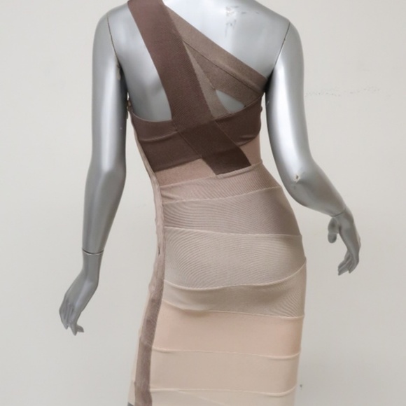 Herve Leger Alexis One-Shoulder Bandage Dress - Picture 6 of 8
